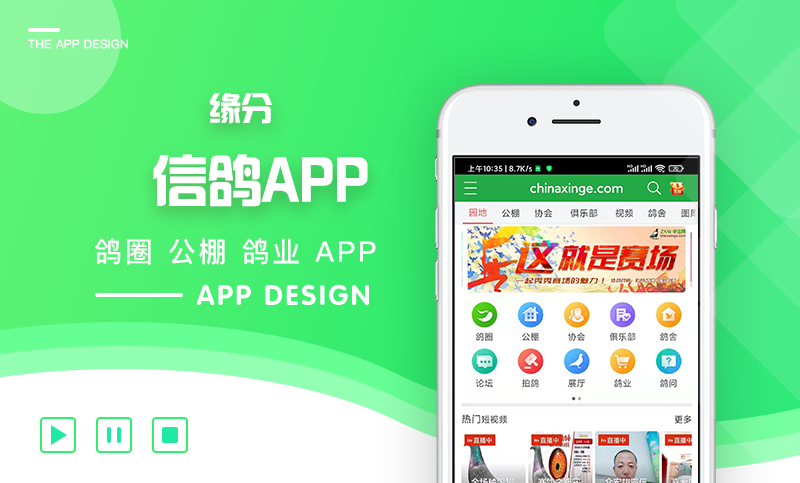 栢塑信鸽app定制开发 赛鸽鸽圈公棚鸽业app小程序设计制作开发